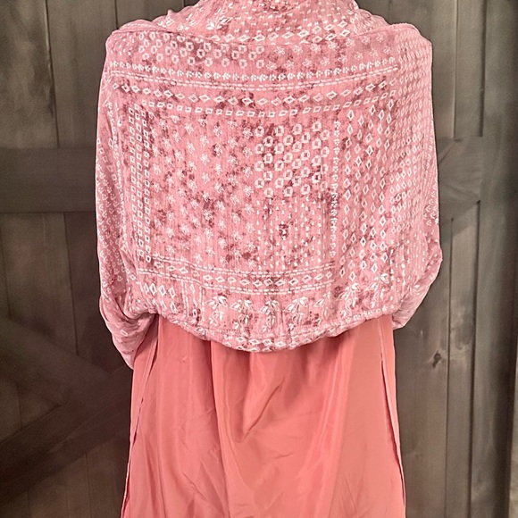 JACK by BB DAKOTA Rosette Pink midi dress with liner and adjustable straps NWT - Picture 5 of 6